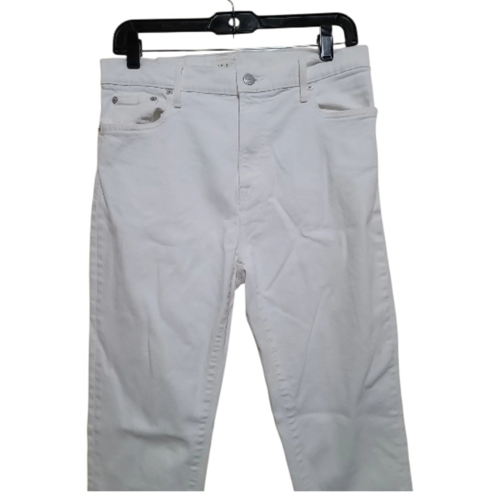 Able Women White Cropped High Waist Skinny Jeans Size 4 - Picture 3 of 7